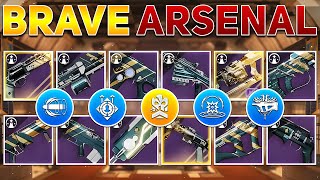 ALL RANDOM ROLLS for the BRAVE Arsenal Weapons Blog Post  Destiny 2 Into the Light [upl. by Ahcsim]