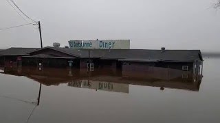 Farmerville LA Lake Darbonne Diner 2016 Historic Flooding [upl. by Athallia473]