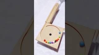 Marble doll run race wood funnel slope asmr trending viral shortsfeed shortvideo shorts [upl. by Meta614]