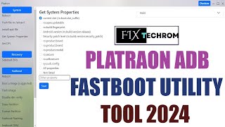 Platron ADB Fastboot Utility Tool 2024  Erase Partition  Disable DmVerity Free Download [upl. by Kan]