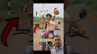 चलती🏍️गाड़ी में बकरी🦙बनना funny goat newviralvideo sorts [upl. by Delisle]