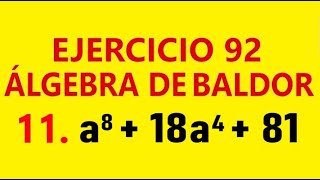 Ejercicio 92 Algebra de Baldor 11 [upl. by Oregolac241]