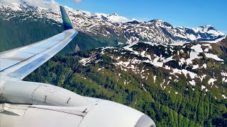 Breathtaking Juneau Takeoff – Alaska Airlines – Boeing 737700 – JNU – N619AS – SCS Ep 641 [upl. by Chamkis972]