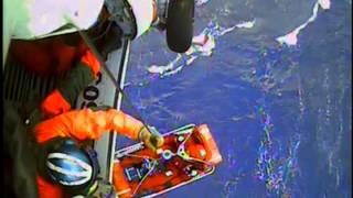 RAW Video shows rescue of HMS Bounty crew members [upl. by Fellner]