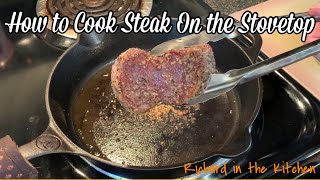 HOW TO COOK STEAK ON THE STOVETOP  Petite Filet Mignon [upl. by Eseyt]