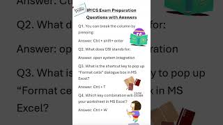 IPCS Exam Preparation part 2 [upl. by Dorry]