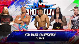 NXT Stand amp Deliver Vacant WCW Championship Match [upl. by Bbor]