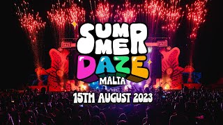 SummerDaze Malta 2023  15th August Announcement [upl. by Yadnil630]