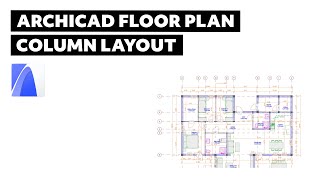 ArchiCAD Tutorial How to create Column Layout like a professional architect  Architecture Software [upl. by Isolda]