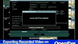 How do I export recorded video on OE3 ESeries DVRs [upl. by Schroer]