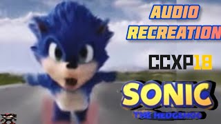 Sonic The Hedgehog Movie  Cinemacon 2018 Teaser Trailer AUDIO Recreation [upl. by Shaun]