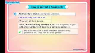 Fragment Sentences  Hows To Recognize amp Fix Them Grammar for Kids [upl. by Arres520]