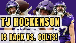 BREAKING TJ Hockenson “Ready To Play” vs Colts on Sunday Night Football [upl. by Verney]