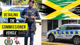 DETAILING THE HIGHEST RANK POLICE VEHICLE IN JAMAICA 🇯🇲 🦩 [upl. by Orlina148]