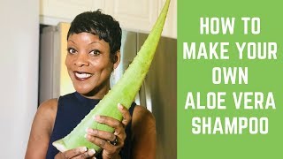 How to Make a DIY Aloe Vera Shampoo for Dry Damaged Hair [upl. by Assilanna]