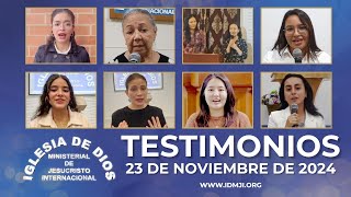 Testimonios 23 de noviembre de 2024  IDMJI [upl. by Blen796]