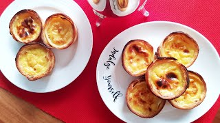 How to Make Portuguese Egg Tarts Pastel de Nata [upl. by Ardiekal]