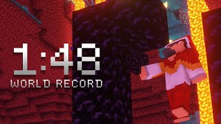 FWR Minecraft in 148 Set Seed Speedrun [upl. by Novj]