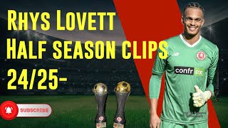 Rhys lovett goalkeeper highlights for 2424 season so far [upl. by Kinson70]