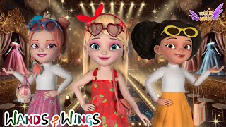 Princess Shopping Day  Vacation Dress Up Song  Princess Songs and Nursery Rhymes  Wands And Wings [upl. by Manolo975]