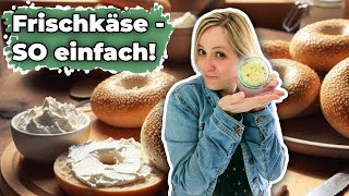 Frischkäse selber machen  es braucht nur 2 Zutaten [upl. by Ahsyek]