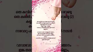 Vavavo vaave lyrics trending malayalamlyrics shortsfeed [upl. by Wightman947]