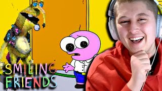 ITS BACK  Smiling Friends Season 2 Episode 1 REACTION [upl. by Nehtanoj963]