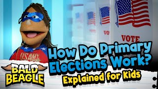 How Do Primary Elections Work Explained for Kids  2024 [upl. by Minnie]