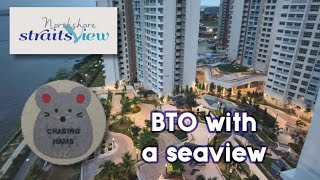 Punggol Northshore StraitsView  HDB BTO with a waterfront  seaview  Singapore Housing [upl. by Duck]