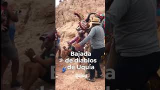 MUY PRONTO SIMULACRO BAJADA DE LOS DIABLOS DE UQUIA 2024 [upl. by Anamuj]