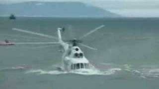 Helicopter Crashes in Water [upl. by Enyaht402]