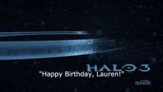 Halo 3  quotHappy Birthday Laurenquot Load Screen Easter Egg [upl. by Teiv]