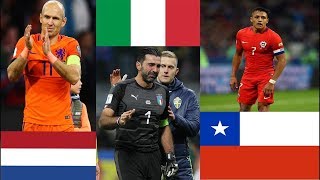 Le 11 MIGLIORI Squadre Nazionali che NON vanno ai Mondiali Calcio Russia 2018 Ripescaggio Italia [upl. by Masuh]