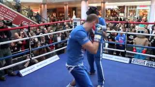 GEORGE GROVES amp PADDY FITZPATRICK MEDIA WORKOUT VIDEO AHEAD OF FROCH v GROVES [upl. by An]