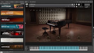 NOIRE walkthrough  o MELHOR PIANO do KONTAKT [upl. by Naujed511]