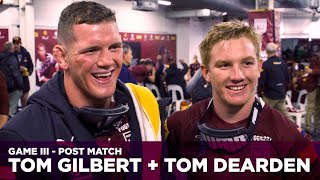 Tom Gilbert and Tom Dearden celebrate debuts [upl. by Keligot]