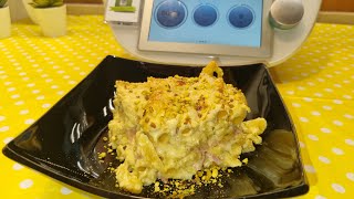 Pasta al forno con besciamella al pistacchio speck e scamorza per bimby TM6 TM5 TM31 [upl. by Neibaf394]