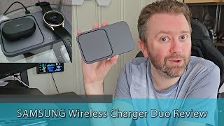 BEST FAST WIRELESS CHARGING PAD  SAMSUNG Wireless Charger Duo Review [upl. by Santini469]