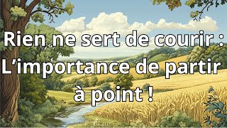 quotRien ne sert de courir  limportance de partir à point quot [upl. by Nalyt]