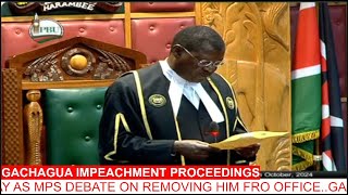 LIVE NOW DP GACHAGUA IMPEACHMENT PROCEEDINGS [upl. by Ainez924]