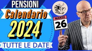 PENSIONI 2024 👉 TUTTE LE DATE UFFICIALE DEI PAGAMENTI mese per mese❗️Calendario 📅 ✅ [upl. by Bautista]