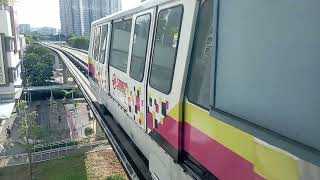 Retrofitted⬜C801A Sets 131128 departing Phoenix LRT Station Ten Mile Junction Depot Bound [upl. by Olav706]