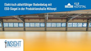 Industrieboden mit elektrostatischer Ableitfähigkeit in der Produktionshalle Miltenyi  KLB Kötztal [upl. by Kantos]