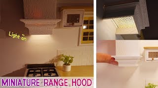 Doll kitchen 08 DIY miniature Range hood 미니어쳐 레인지후드만들기 [upl. by Anikal]