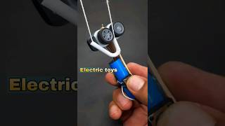 Diy mainan tali elektrik barang bekas  electric rope toys diy tutorial toys creative mainan [upl. by Odlonra]