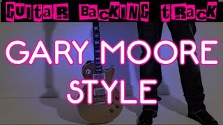 Gary Moore Style Guitar Backing Track Am  60 bpm  MegaBackingTracks [upl. by Nedia]