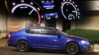 Top Speed Driving Skoda Octavia VRS in Mumbai Midnight  APR Stage 3  410 HP [upl. by Limak]