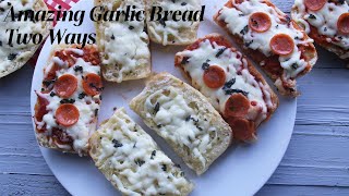 Delicious Cheesy Garlic Bread 2 Ways [upl. by Audris]