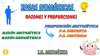 RAZONES Y PROPORCIONES PROPORCIÓN ARITMÉTICA PROPORCIÓN DISCRETA PROPORCIÓN CONTINUA [upl. by Kahcztiy877]