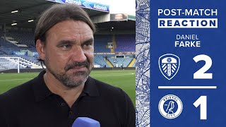 “A good three points”  Daniel Farke reaction  Leeds United 21 Bristol City [upl. by Sucramel967]